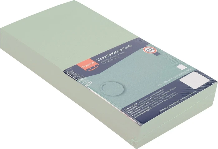 Vaessen Creative Leinenkarton, 270x135mm, Aqua, 100 Blatt