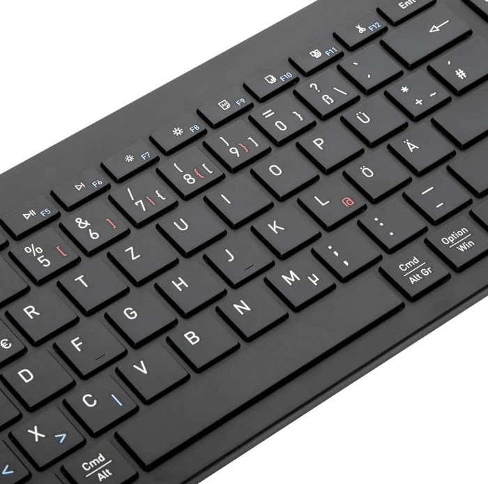 Targus Full-Size Multi-Device Antimicrobial Keyboard, schwarz, Bluetooth, DE