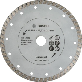Bosch DIY Turbo Diamanttrennscheibe, 180x2.3x22.23mm, 1 Stück