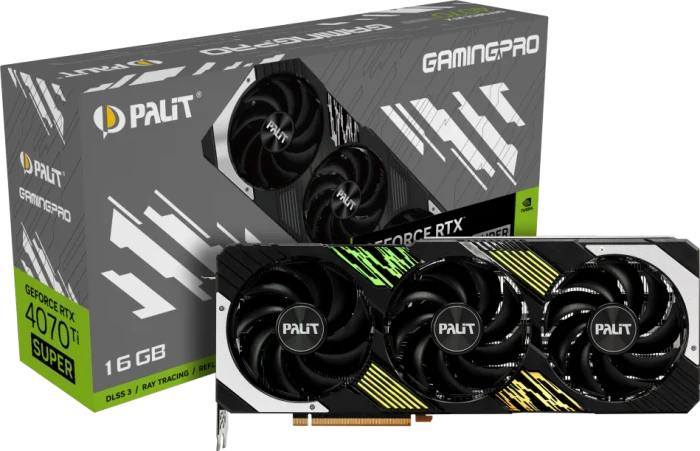 Palit GeForce RTX 4070 Ti SUPER GamingPro, 16GB GDDR6X, HDMI, 3x DP