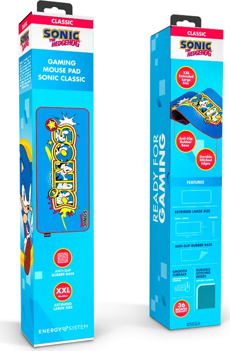 Energy Sistem ESG Sonic Classic Gaming Mouse Pad, 900x300mm