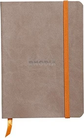 Rhodia Rhodiarama Notizbuch, A6, liniert, Softcover, taupe, 72 Blatt