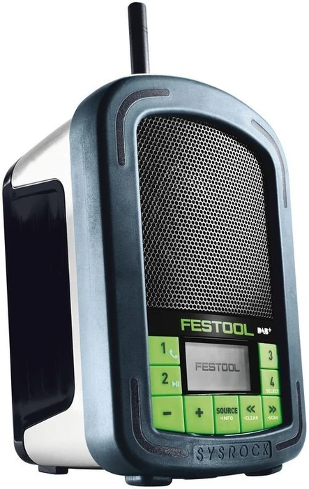 Festool BR 10 DAB+ Sysrock Akku-/Elektro-Baustellenradio solo inkl. Tasche
