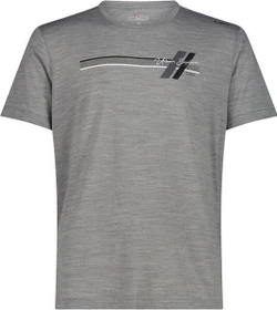 CMP Performance Merino Funktionsshirt kurzarm grey melange/graffite (Herren)