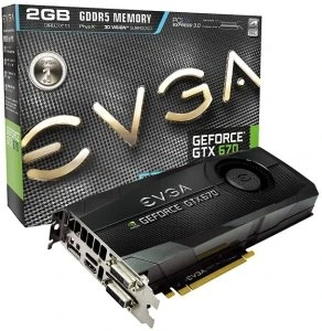 EVGA GeForce GTX 670 FTW, 2GB GDDR5, 2x DVI, HDMI, DP