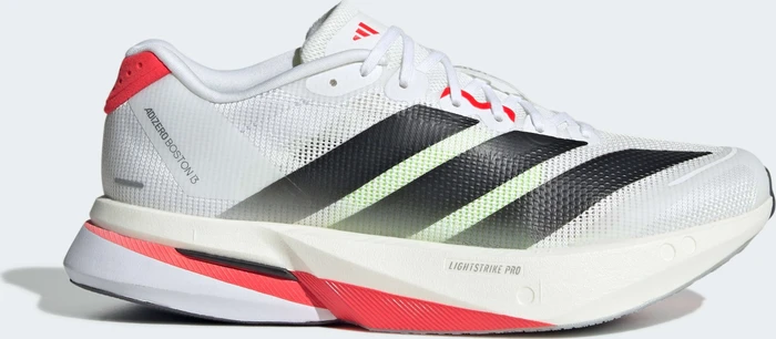 adidas Adizero Boston 13 cloud white/core black/lucid red (Damen)