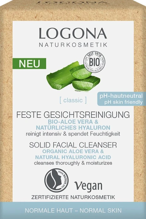 Logona Bio-Aloe Vera feste Gesichtsreinigung, 60g