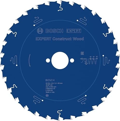 Bosch Professional Expert for Construct Wood Kreissägeblatt 30Z, 210x1.3x30mm, 1 Stück