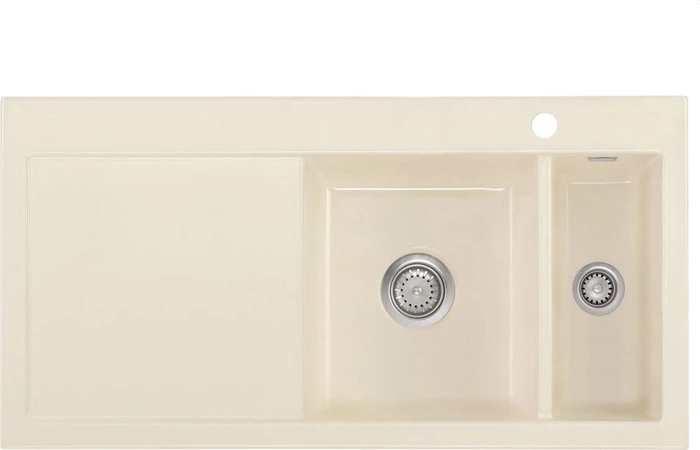 systemceram Mera 100 Einbau Becken rechts magnolie