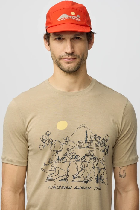 Fjällräven Hoja Lugnt Wool Funktionsshirt kurzarm fossil (Herren)