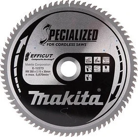 Makita Specialized Efficut Kreissägeblatt 75Z, 260x1.65x30mm, 1 Stück