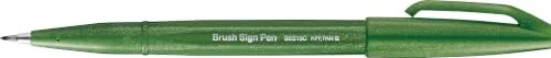 Pentel Brush Sign Pen SES15C olivgrün, 10er-Pack