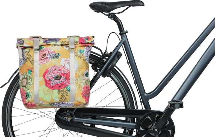 Basil Bloom Field Doppeltasche Gepäcktasche gelb