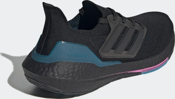 adidas Ultraboost 21 core black/carbon/active teal (Herren)