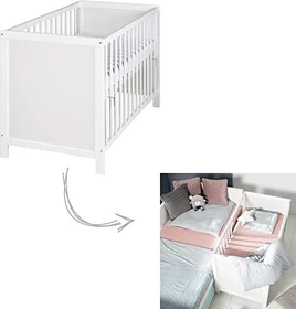 roba Hamburg 2in1 Beistellbett weiß