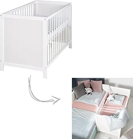 roba Hamburg 2in1 Beistellbett weiß