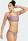 adidas 3-Streifen Bikini-Set shadow fig/pink spark (Damen) Vorschaubild