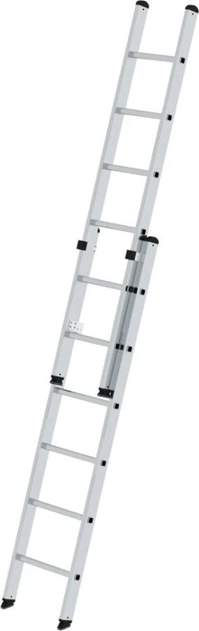Günzburger Steigtechnik Alu 2-tlg. Schiebeleiter ohne Traverse, 2x 10 Stufen