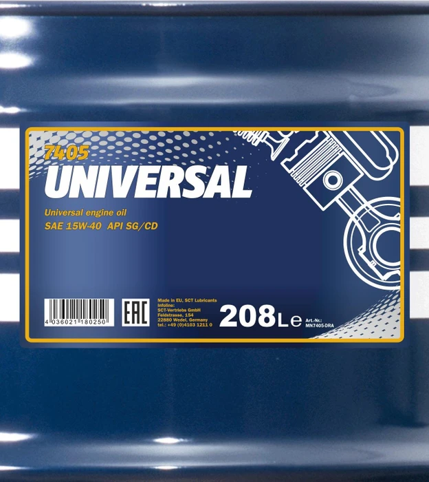 Mannol Universal 15W-40 208l