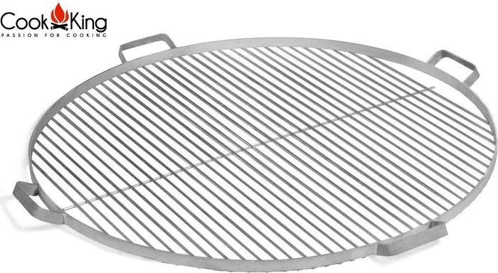 CookKing Grillrost Stahl 70cm mit 4 Griffen edelstahl