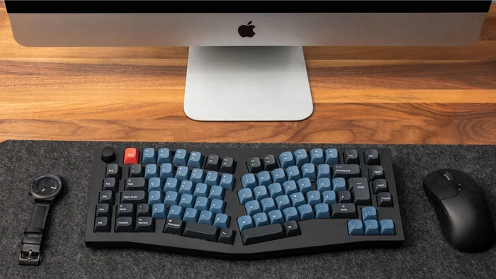 Keychron Q10 Alice, 75% Layout, LEDs RGB, Carbon Black, Gateron G Pro BROWN, USB & USB-A, DE