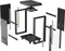 Lanberg 19" Rackschrank 37HE, LCD, freistehend, Flat Pack, V2, Glastür, IP20, RAL 9004, 800mm tief Vorschaubild