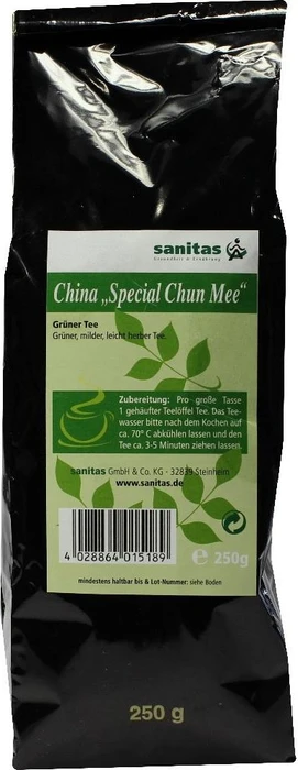 Sanitas Grüner Tee China Special Chun Mee, 250g