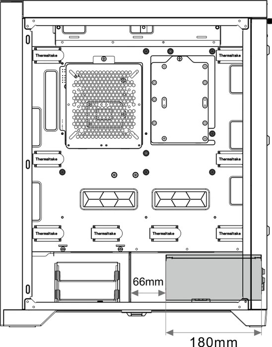 Thermaltake CTE T500 Air, schwarz, Glasfenster