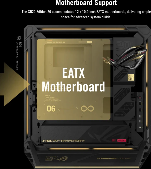 ASUS ROG GR20 Edition 20, Glasfenster