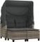 vidaXL Gartensofa 2-Sitzer mit Dach und Hockern Vorschaubild