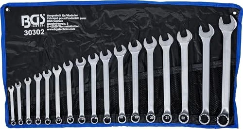 BGS technic Schraubenschlüsselsatz inkl. Tasche, 17-tlg.