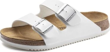 Birkenstock Arizona Birko-Flor weiß (Damen)