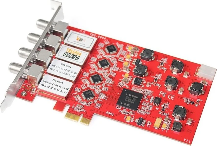 TBS DVB-S2/-S Quad-Tuner, PCIe x1