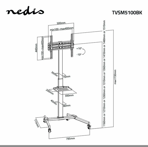 Nedis TVSM5100BK