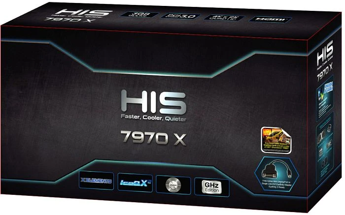 HIS Radeon HD 7970 GHz Edition, 3GB GDDR5, DVI, HDMI, 4x mDP