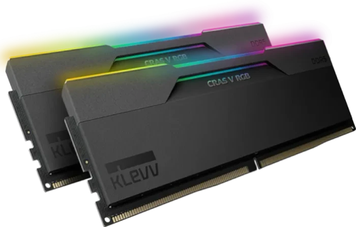 Klevv Cras V RGB Obsidian Black UDIMM 32GB Kit, DDR5-6000, CL30-38-38-78