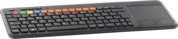 GeneralKeys TV-Funktastatur mit Touchpad, schwarz, USB, DE