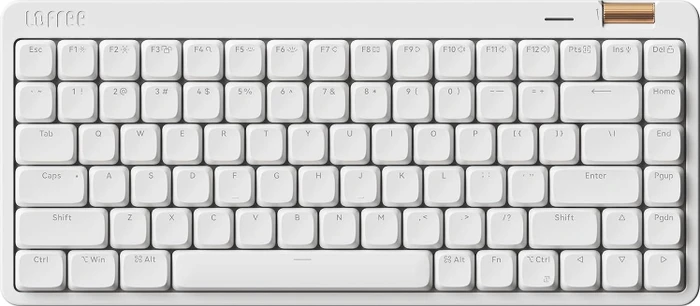 Lofree Flow Lite84, Off-White, LEDs weiß, Kailh LOW PROFILE Specter, USB/Bluetooth, US