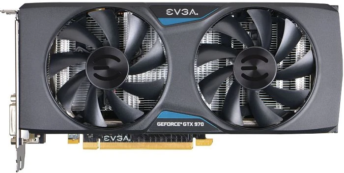 EVGA GeForce GTX 970 ACX, 4GB GDDR5, 2x DVI, HDMI, DP