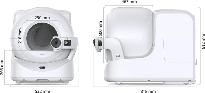Petkit Purobot Ultra Katzentoilette, selbstreinigend, weiß, 14.6kg