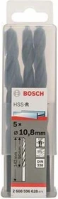 Bosch Professional HSS-R Spiralbohrer, 10.8x94x142mm, 5 Stück