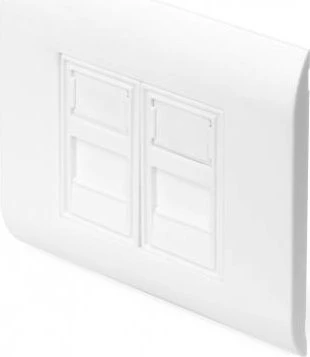 Digitus Leerdose für Keystone Module, Rahmen 80x80mm, Französischer Typ