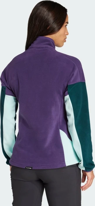 adidas Terrex Multi Climawarm Fleece Funktionsshirt langarm aurora plum/aurora ivy/semi flash aqua (Damen)