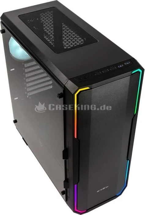 BitFenix Enso RGB, schwarz, Glasfenster