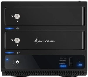Sharkoon 2-Bay RAID Box, USB-B 3.0