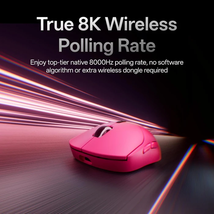 Rapoo VT2 Gen-2 8K Wireless Gaming Mouse pink, USB