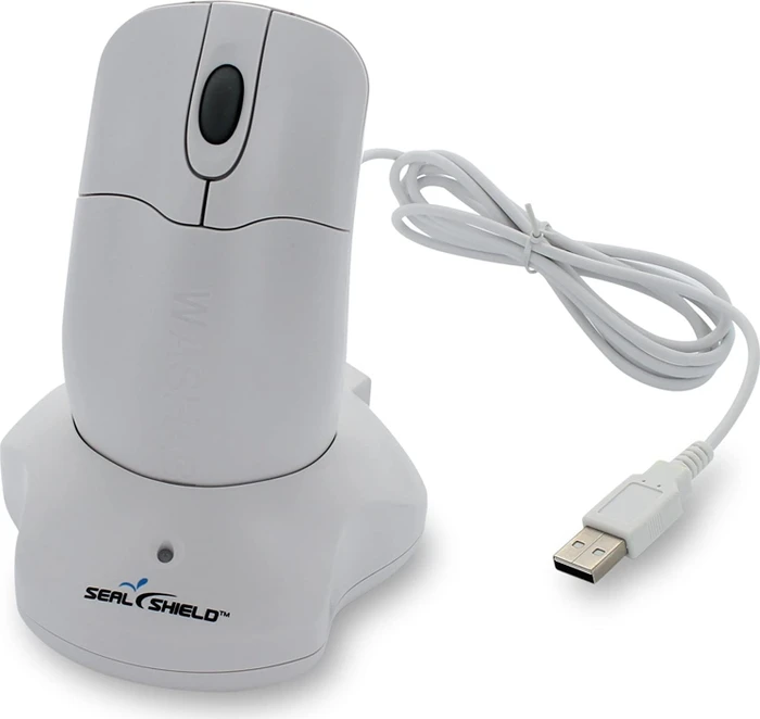 Seal Shield Silver Storm Waterproof Wireless Medical Mouse weiß, AES128 Verschlüsselung, USB