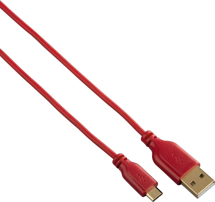 Hama DualShock 4 Controller Super Soft USB Ladekabel 3m rot (PS4)