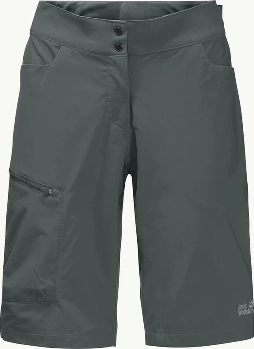 Jack Wolfskin Tourer Shorts Fahrradhose kurz slate green (Damen)