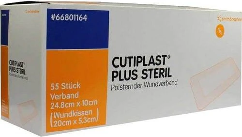 Cutiplast Plus Steril, 10 x 24.8cm, 55 Stück